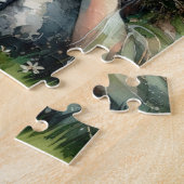 Fairy Queen slaapt op haar schaap Legpuzzel (Zijkant)