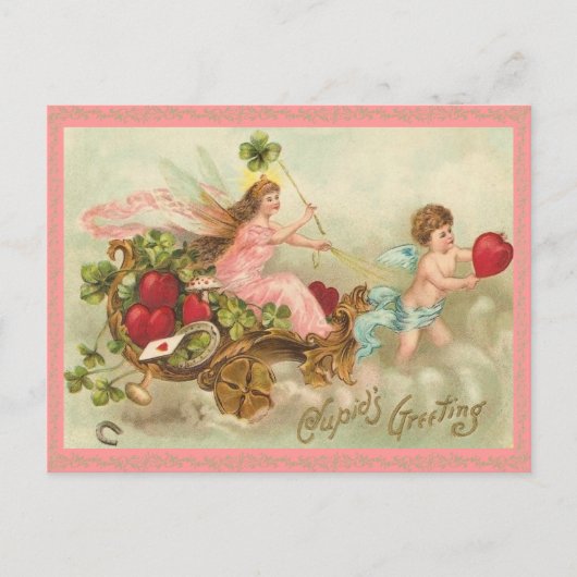 Fairy Queen Valentijn Briefkaart (Voorkant)