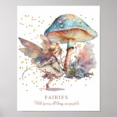 Fairy Quote Meisjeskamer Poster (Voorkant)