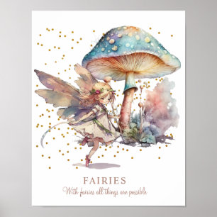 Fairy Quote Meisjeskamer Poster