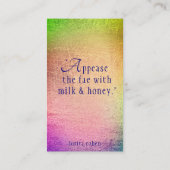 Fairy Realm Psychic Reader Tarot Mystic Neon Kaart Visitekaartje (Achterkant)