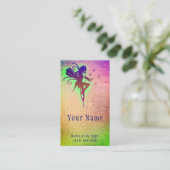 Fairy Realm Psychic Reader Tarot Mystic Neon Kaart Visitekaartje (Staand voorkant)