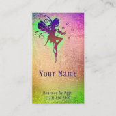 Fairy Realm Psychic Reader Tarot Mystic Neon Kaart Visitekaartje (Voorkant)