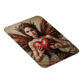 Fairy Red Heart Brambles Magneet (Rechterzijde)