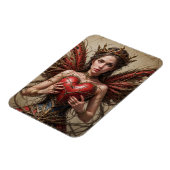 Fairy Red Heart Brambles Magneet (Linkerzijde)