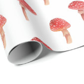 Fairy red paddenstoel. Woodland vliegt agaric. Ama Cadeaupapier (Rol Hoek)