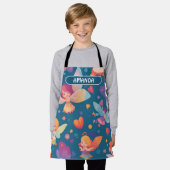 Fairy regenboog kleurrijk gepersonaliseerd patroon schort (Gedragen)