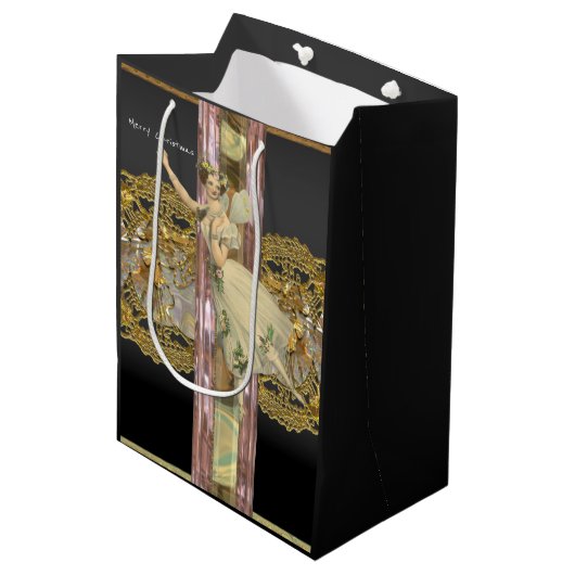 Fairy Reminder kerstavond Medium Cadeauzakje (Voorkant Gekanteld)