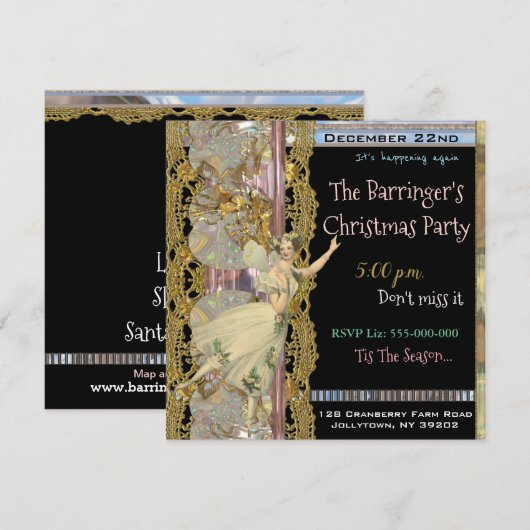 Fairy Reminder-kerstfeest Kaart (Voorkant / Achterkant)