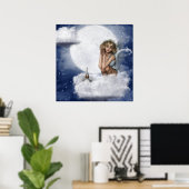 Fairy Rest op Cloud Poster (Thuiskantoor)