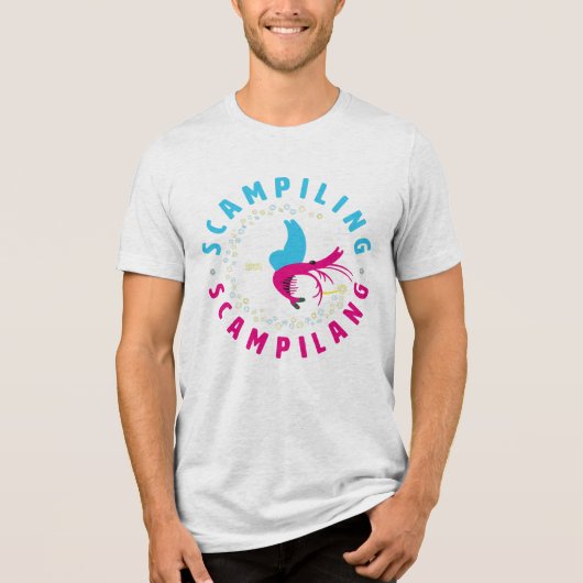 Fairy scampi Tri-Blend shirt (Voorkant)
