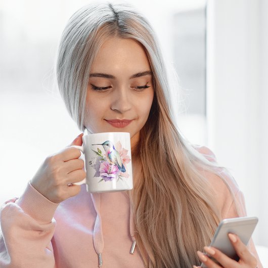 Fairy Schattigee kolibrie voor vogelliefhebbers Cu Tweekleurige Koffiemok