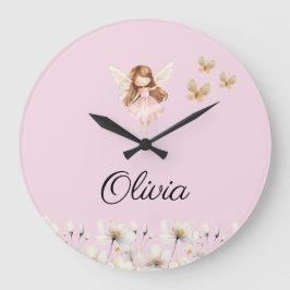 Fairy Schattigee tuin betoverde gepersonaliseerde  Grote Klok