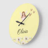 Fairy Schattigee tuin betoverde gepersonaliseerde Grote Klok (Hoek)