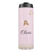 Fairy Schattigee tuin betoverde gepersonaliseerde  Thermosbeker (Voorkant)