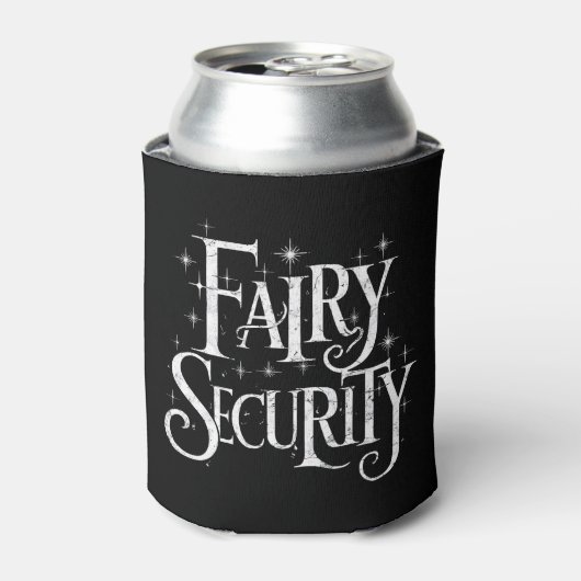 Fairy Security Funny Halloween Costume Blikjeskoeler (Blikje Voorkant)
