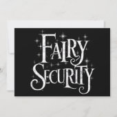 Fairy Security Funny Halloween Costume Kaart (Voorkant)
