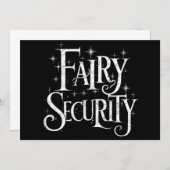 Fairy Security Funny Halloween Costume Kaart (Voorkant / Achterkant)