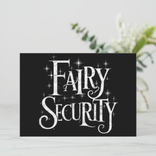 Fairy Security Funny Halloween Costume Kaart