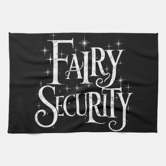 Fairy Security Funny Halloween Costume Theedoek (Horizontaal)