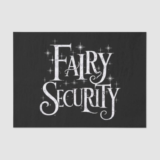 Fairy Security Funny Halloween Costume Tissuepapier (Voorkant)
