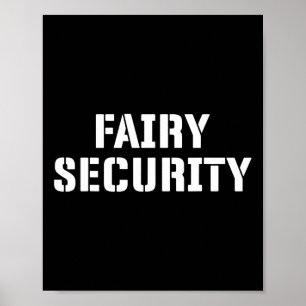 Fairy Security Halloween kostuum voor papa mama bo Poster