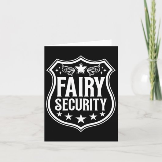 Fairy Security Verjaardag Halloween Kostuum Kinder Kaart (Voorkant)