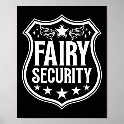 Fairy Security Verjaardag Halloween Kostuum Kinder Poster (Voorkant)