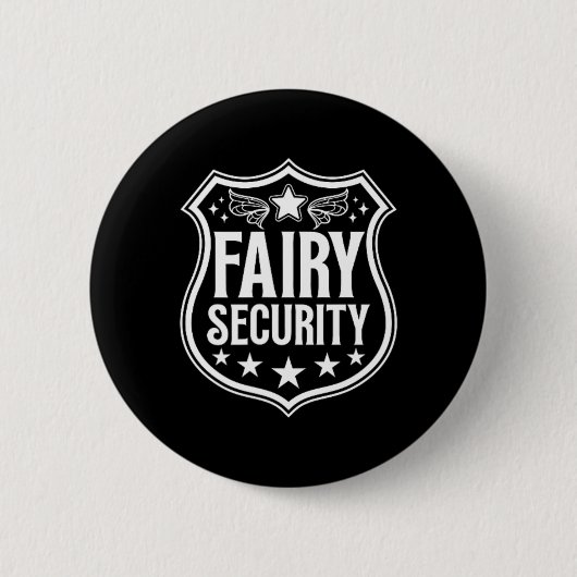 Fairy Security Verjaardag Halloween Kostuum Kinder Ronde Button 5,7 Cm (Voorkant)