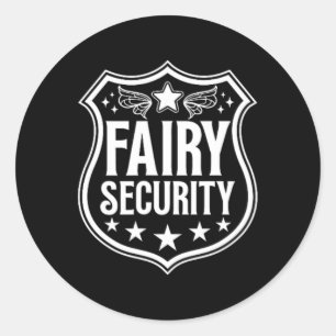 Fairy Security Verjaardag Halloween Kostuum Kinder Ronde Sticker