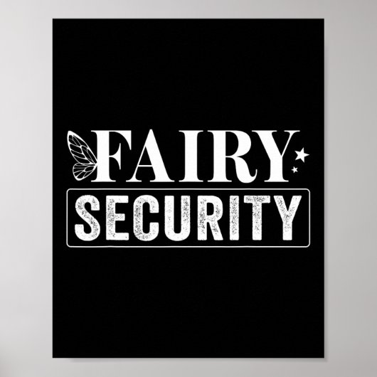 Fairy Security Verjaardag Halloween Poster (Voorkant)