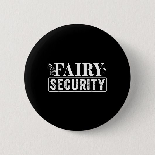 Fairy Security Verjaardag Halloween Ronde Button 5,7 Cm (Voorkant)