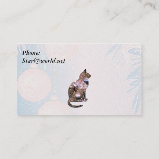 Fairy Seeds Kat Visitekaartje (Achterkant)