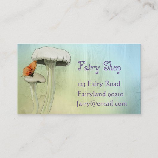 Fairy Shop fairy products new age Visitekaartje (Voorkant)