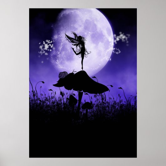 Fairy Silhouette 2 Poster (Voorkant)