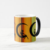Fairy Silhouette op Crescent Moon Design Magische Mok (Voorkant rechts)