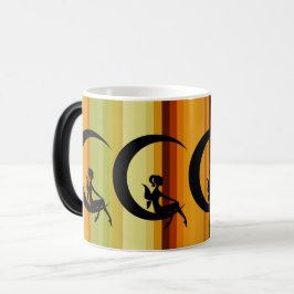 Fairy Silhouette op Crescent Moon Design Magische Mok