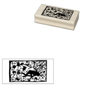 Fairy Silhouette Rubberstempel (Gestempeld)