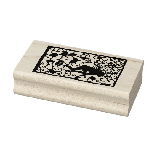 Fairy Silhouette Rubberstempel (Stempel)