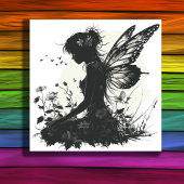 Fairy Silhouette thema Foto Afdruk