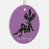 Fairy Silhouette Thunder_Cove Keramisch Ornament (Rechts)