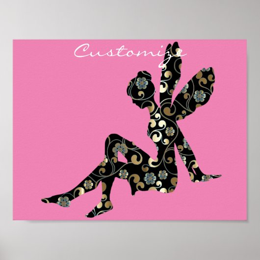 Fairy Silhouette Thunder_Cove Poster (Voorkant)