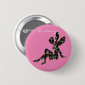 Fairy Silhouette Thunder_Cove Ronde Button 5,7 Cm (Voorkant /achterkant)