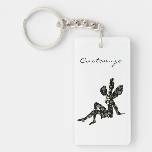 Fairy Silhouette Thunder_Cove Sleutelhanger (Voorkant)