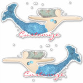 Fairy Silhouette Thunder_Cove Sticker (Voorkant)