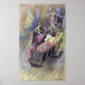 Fairy Singing to Baby van Warwick Goble Poster (Voorkant)
