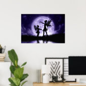 Fairy Sisters Canvas Afdrukken van Julie Fain Poster (Thuiskantoor)