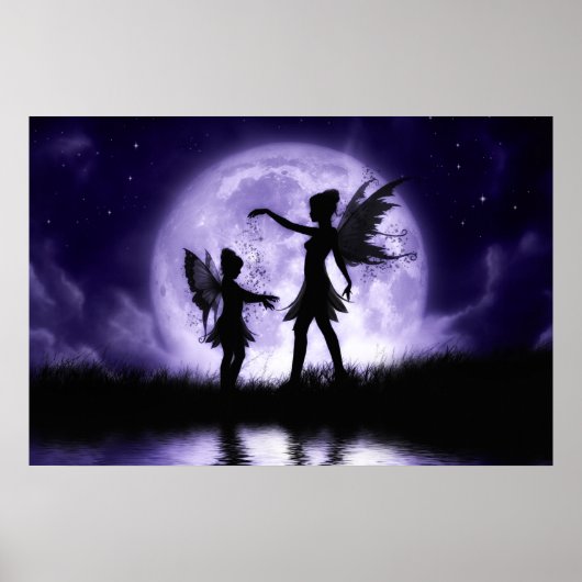 Fairy Sisters Canvas Afdrukken van Julie Fain Poster (Voorkant)
