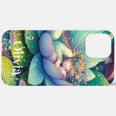 Fairy slapen op een bloem gepersonaliseerd Case-Mate iPhone case (Achterkant (horizontaal))