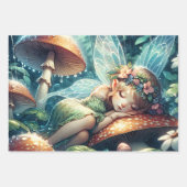 Fairy slapen op een bloem gepersonaliseerd inpakpapier vel (Voorkant 3)